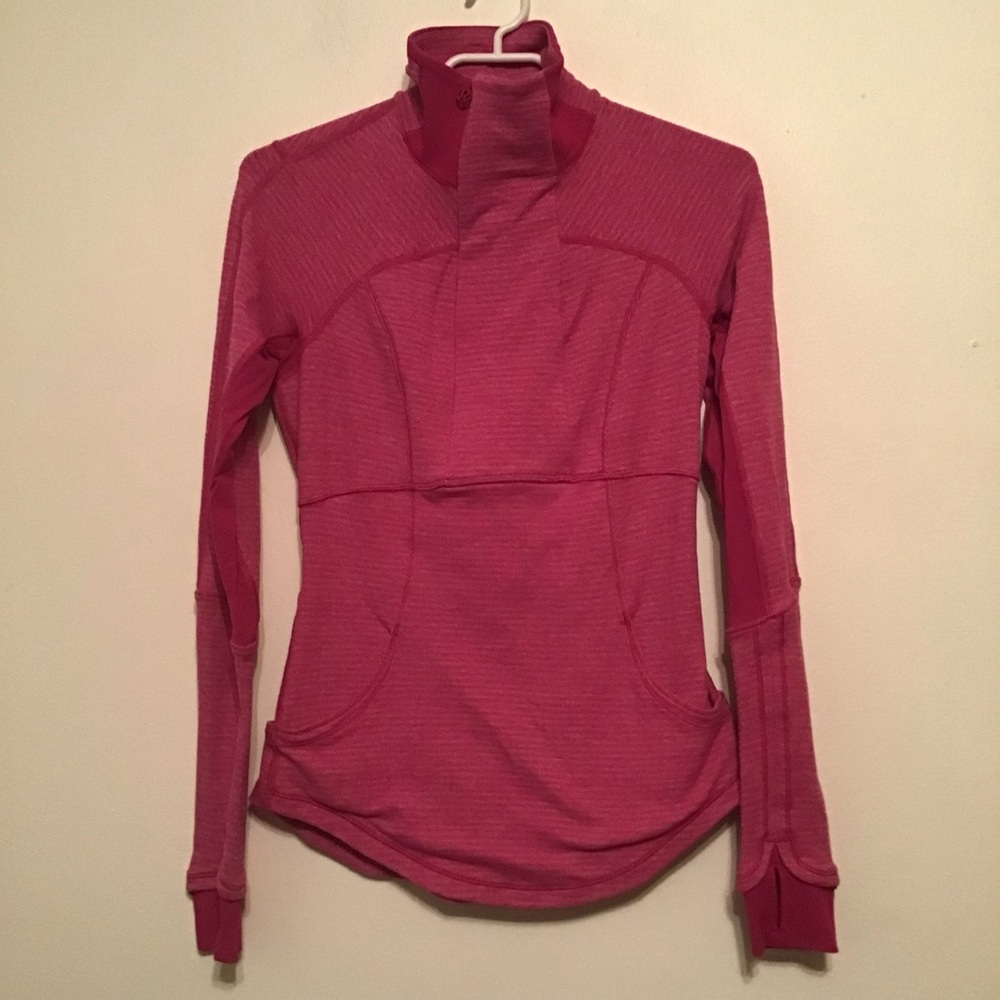 NWOT Lululemon Base Runner 1/2 Zip
Mini Check Pique Raspberry / Raspberry - Picture 10 of 16